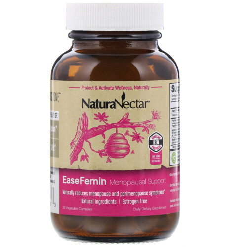NaturaNectar, EaseFemin, Menopausal Support, 30 Vegetable Capsules 2