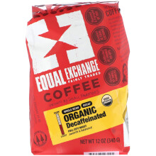 Equal Exchange, Café Biologique, Grain Entier, Torréfaction Full City, Décaféiné, 12 oz (340 g)