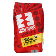 Equal Exchange, Café Biologique, Mélange du Matin, Grain Entier, Torréfactions Moyenne et Française, 2 lb (907 g)