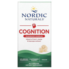 Nordic Naturals, Complexe de Champignons Cognition, 60 Gélules