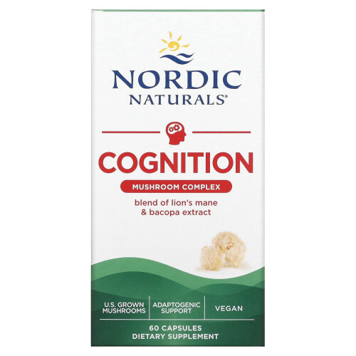 Nordic Naturals Nordic Naturals, Complexe de Champignons Cognition, 60 Gélules