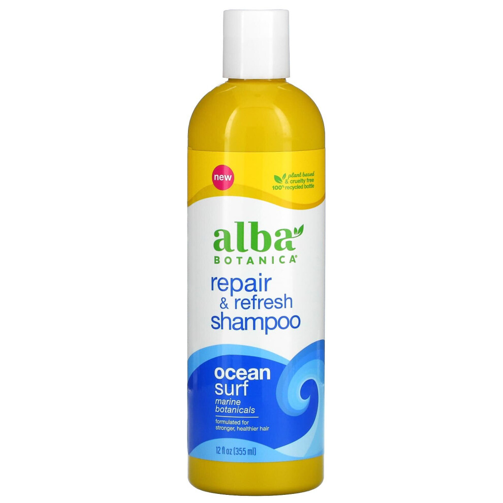 Alba Botanica Repair & Refresh Shampoo Ocean Surf 12 Oz