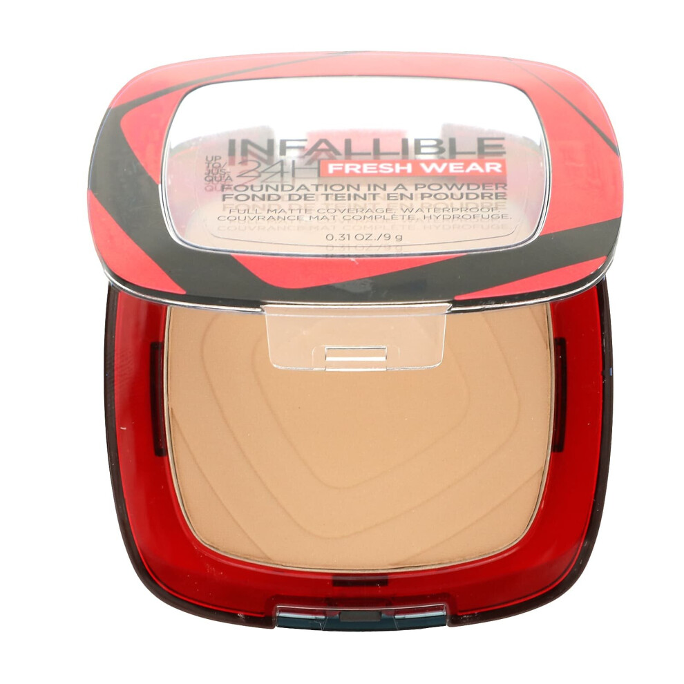 L'Oreal, Infallible 24H Fresh Wear, Foundation In A Powder, 125 Ivory Buff, 0.31 oz (9 g)