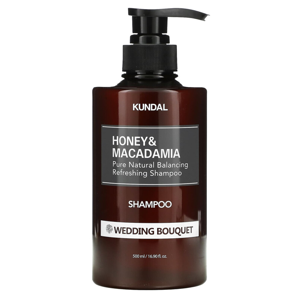 Kundal , Honey & Macadamia, Shampoo, Wedding Bouquet, 16.9 Fl Oz (500 Ml)