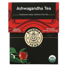 Buddha Teas, Tisane Biologique, Ashwagandha, 18 Sachets, 1,27 oz (36 g)