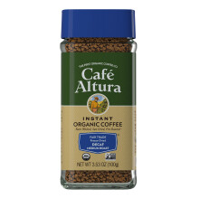 Cafe Altura, Café Biologique Instantané, Torréfaction Moyenne, Lyophilisé, Décaféiné, 3,53 oz (100 g)