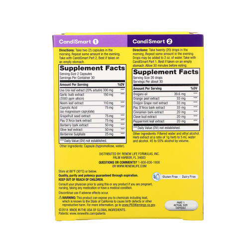 Renew Life Renew Life, CandiSmart, 15-Day Yeast Cleansing Program, 2 Part Program 1