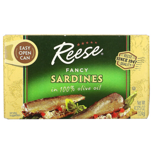 Reese, Fancy Sardines, 4.375 oz (124 g)