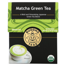 Buddha Teas, Bio-Kräutertee, Matcha Grün, 18 Teebeutel, 0,95 Unzen (27 g)