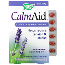 Nature's Way, CalmAid, Klinisch untersuchter Lavendel, 30 Weichkapseln