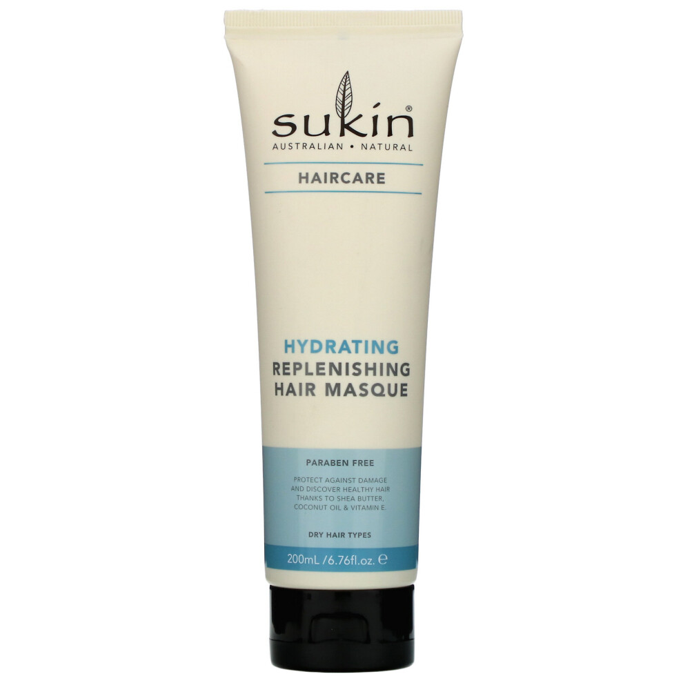 Sukin , Hydrating Replenishing Hair Masque, Haircare, 6.76 Fl Oz (200 Ml)