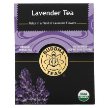 Buddha Teas, Tisane Biologique, Lavande, 18 Sachets, 0,83 oz (24 g)