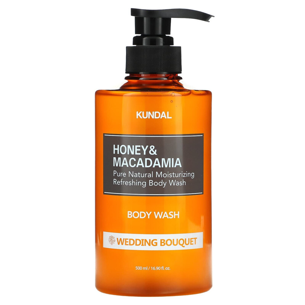 Kundal , Honey & Macadamia, Body Wash, Wedding Bouquet, 16.90 Fl Oz (500 Ml)