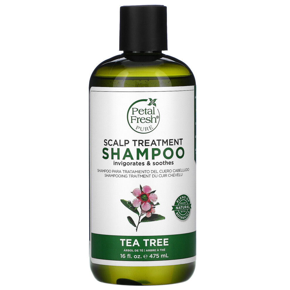 Petal Fresh , Scalp Treatment Shampoo, Tea Tree, 16 Fl Oz (475 Ml)