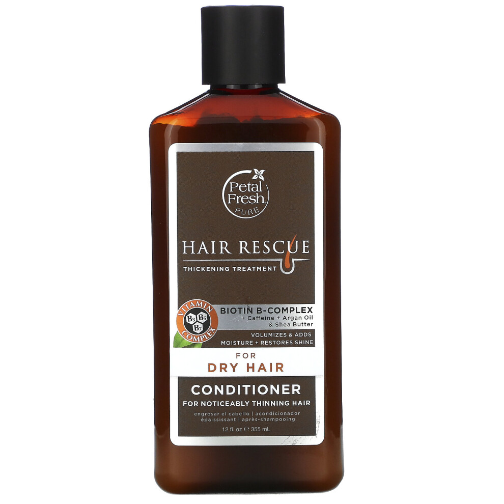 Petal Fresh , Pure, Hair Resq, Thickening Treatment Conditioner, For Dry Hair, 12 Fl Oz (355 Ml)
