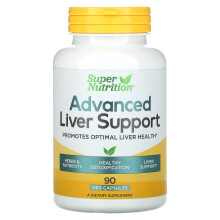 Super Nutrition, Erweiterte Leberunterstützung, 90 Pflanzenkapseln