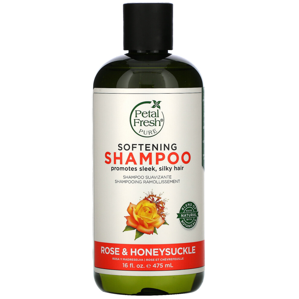 Petal Fresh , Softening Shampoo, Rose & Honeysuckle, 16 Fl Oz (475 Ml)