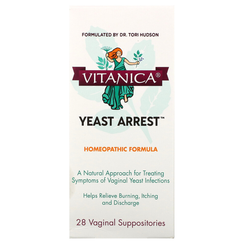 Vitanica , Yeast Arrest, 28 Vaginal Suppositories