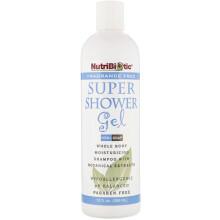 NutriBiotic, Super Duschgel, Seifenfrei, Duftfrei, 12 fl oz (355 ml)