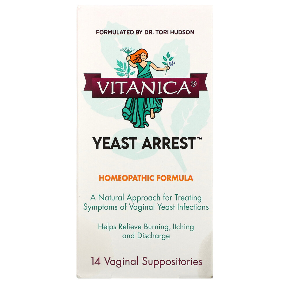 Vitanica , Yeast Arrest, 14 Vaginal Suppositories