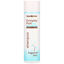 NutriBiotic, Tägliche Reines Shampoo, Für Alle Haartypen, Duftfrei, 10 fl oz (296 ml)