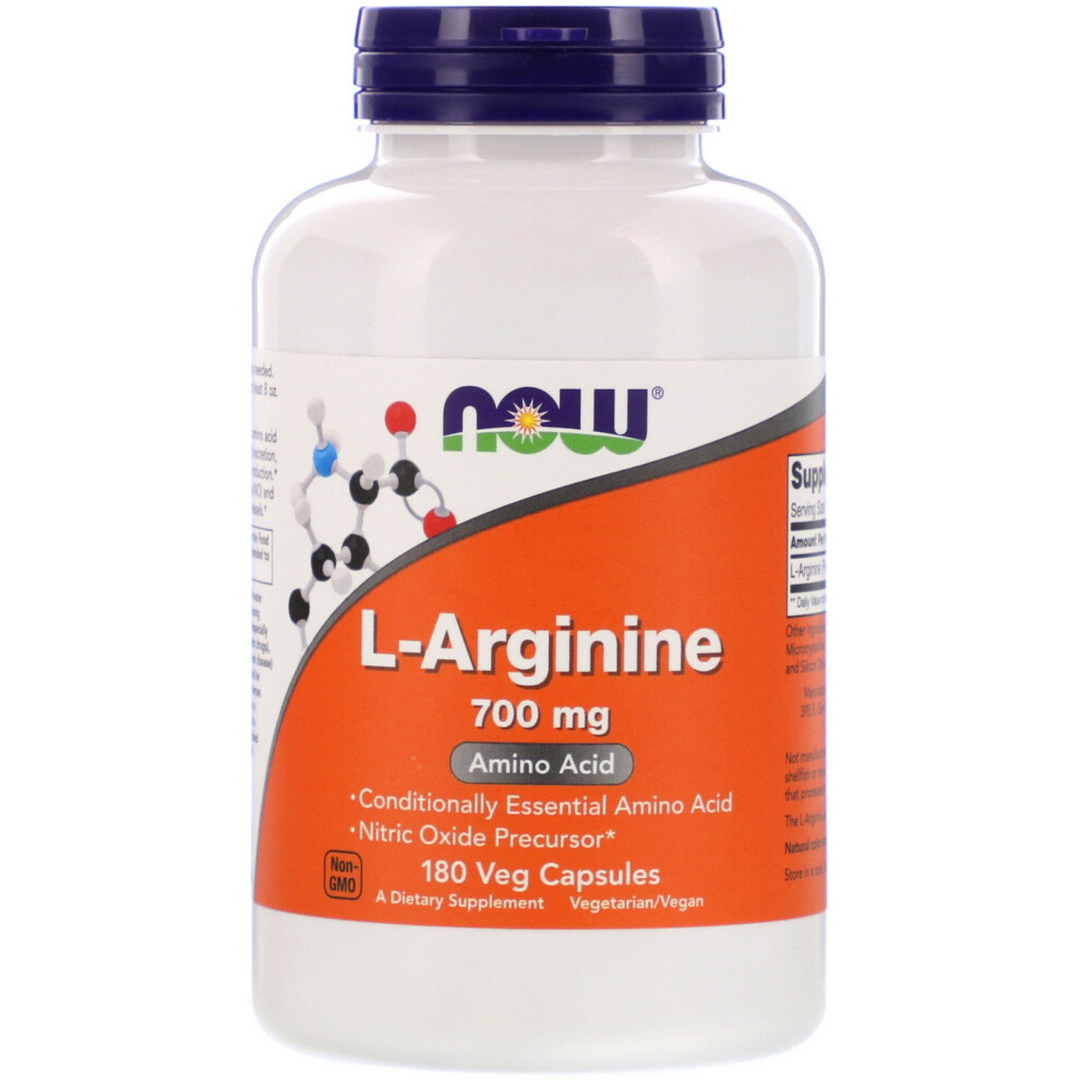 Now Foods , L-Arginine, 700 Mg, 180 Veg Capsules