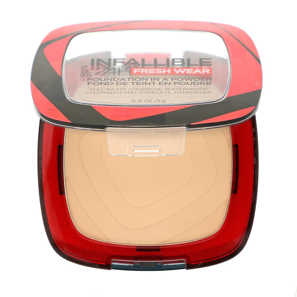 L'Oreal, Infallible 24H Fresh Wear, Foundation In A Powder, 120 Vanilla, 0.31 oz (9 g)-image-OPC-P9S5KFB-NEW