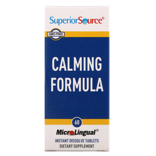 Superior Source, Formule Apaisante, 60 comprimés MicroLingual à dissolution instantanée