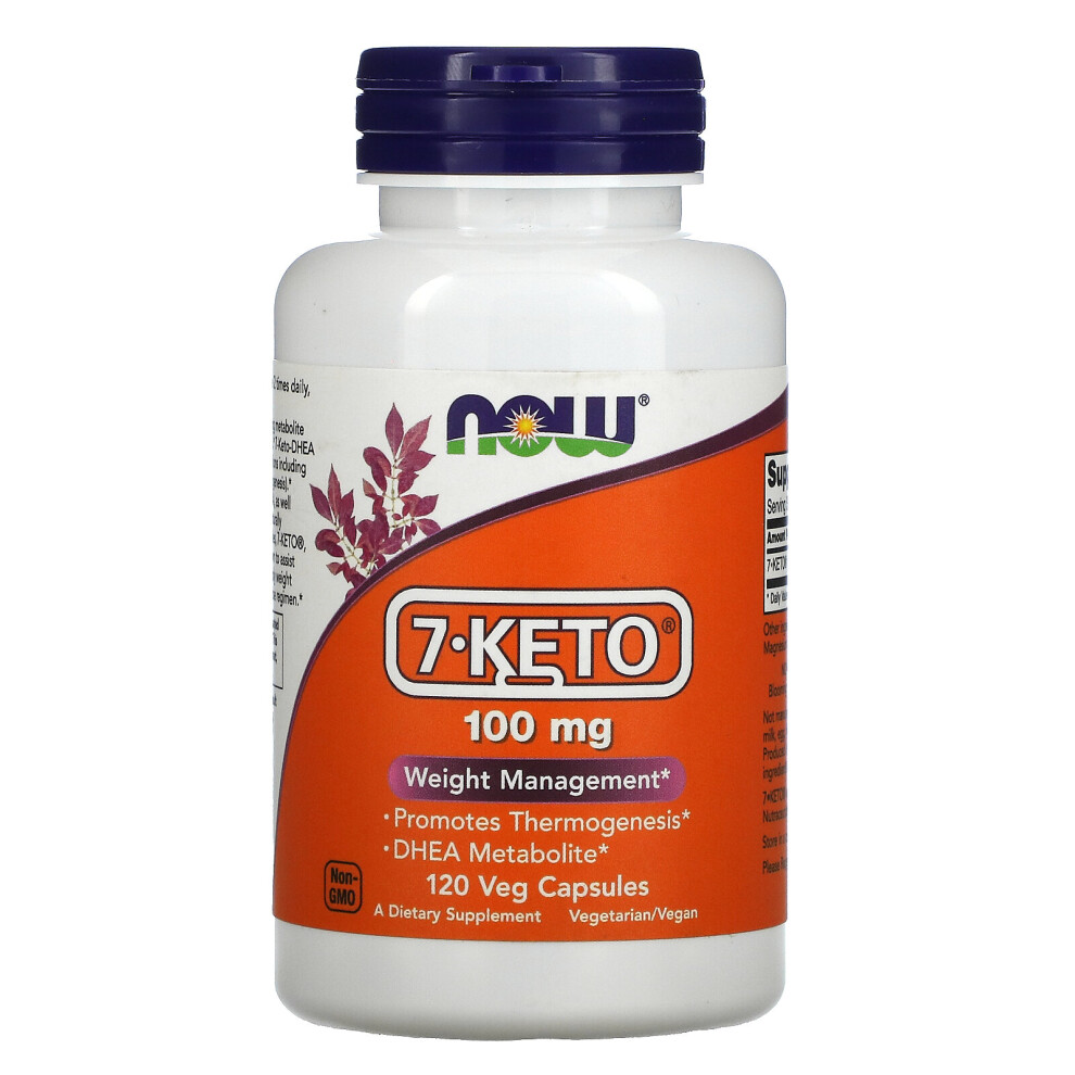 Now Foods, 7-KETO, 100 mg, 120 Veg Capsules