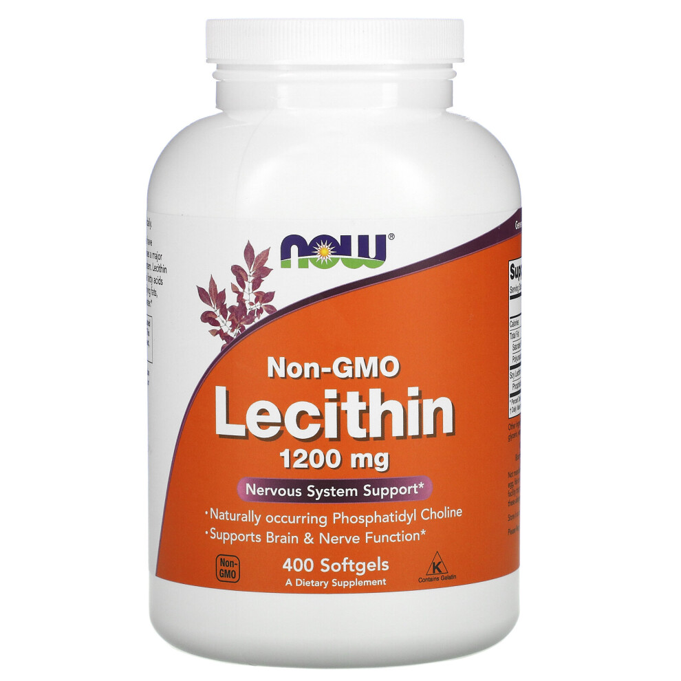 Now Foods , Non-Gmo Lecithin, 1,200 Mg, 400 Softgels