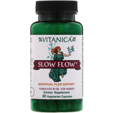 Vitanica, Slow Flow, Flux Menstruel Sain, 60 Capsules Végétaliennes