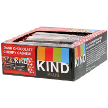 KIND Riegel, Dunkle Schokolade Kirsche Cashew, 12 Riegel, je 1,4 Unzen (40 g)