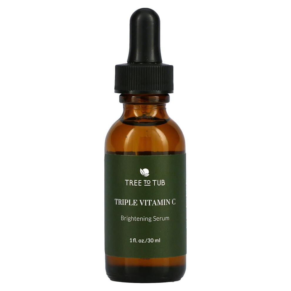 Tree To Tub Dark Triple Vitamin C Ultra Brightening Serum For Sensitive Skin, 1 Fl Oz (30 Ml)