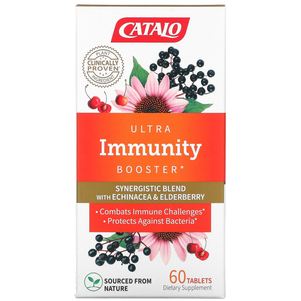Catalo Naturals , Ultra Immunity Booster, Echinacea & Elderberry Blend, 60 Tablets