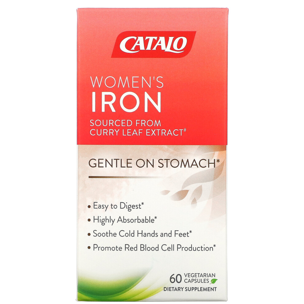 Catalo Naturals Red Women's Iron, 60 Vegetarian Capsules