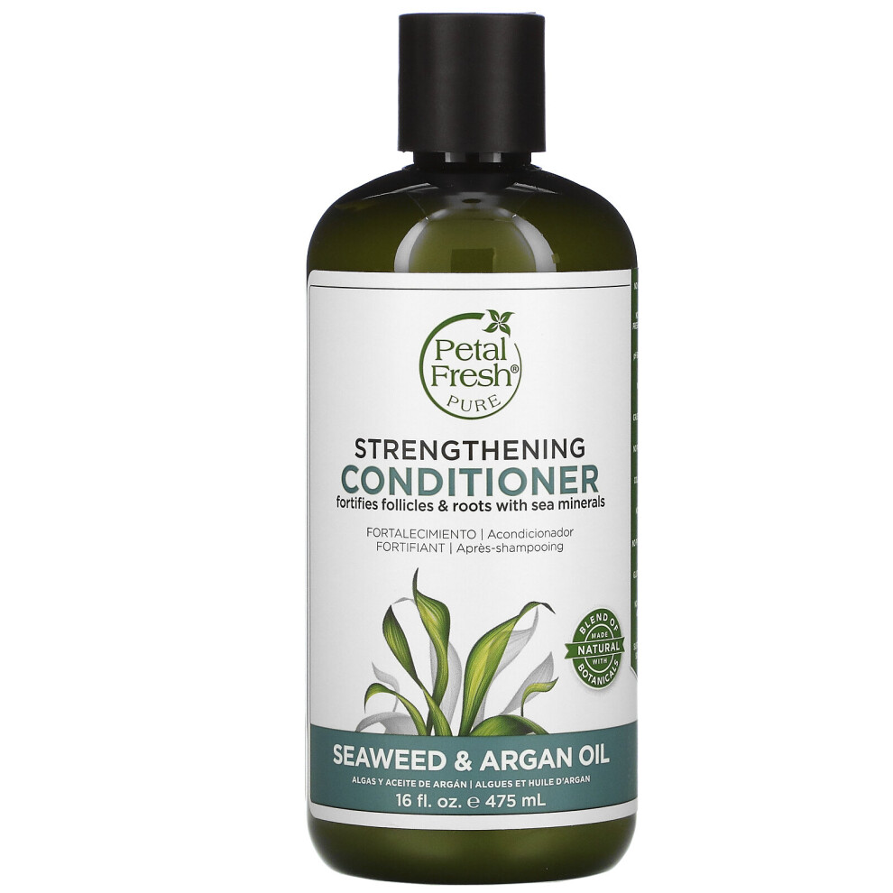 Petal Fresh , Pure, Strengthening Conditioner, Seaweed & Argan Oil, 16 Fl Oz (475 Ml)