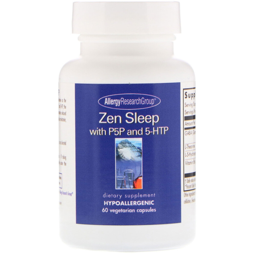 Allergy Research Group , Zen Sleep With P5p And 5-Htp, 60 Vegetarian Capsules