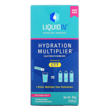 Liquid I.V., Hydration Multiplier, Mélange pour Boisson Électrolytique, Fruit de la Passion, 10 Sachets Bâtonnets, 0,56 oz (16 g) Chacun