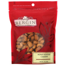 Bergin Fruit and Nut Company, Honig geröstete Cashewnüsse, 6 oz (170 g)