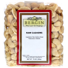 Bergin Fruit and Nut Company, Rohe Cashewnüsse, 16 Unzen (454 g)