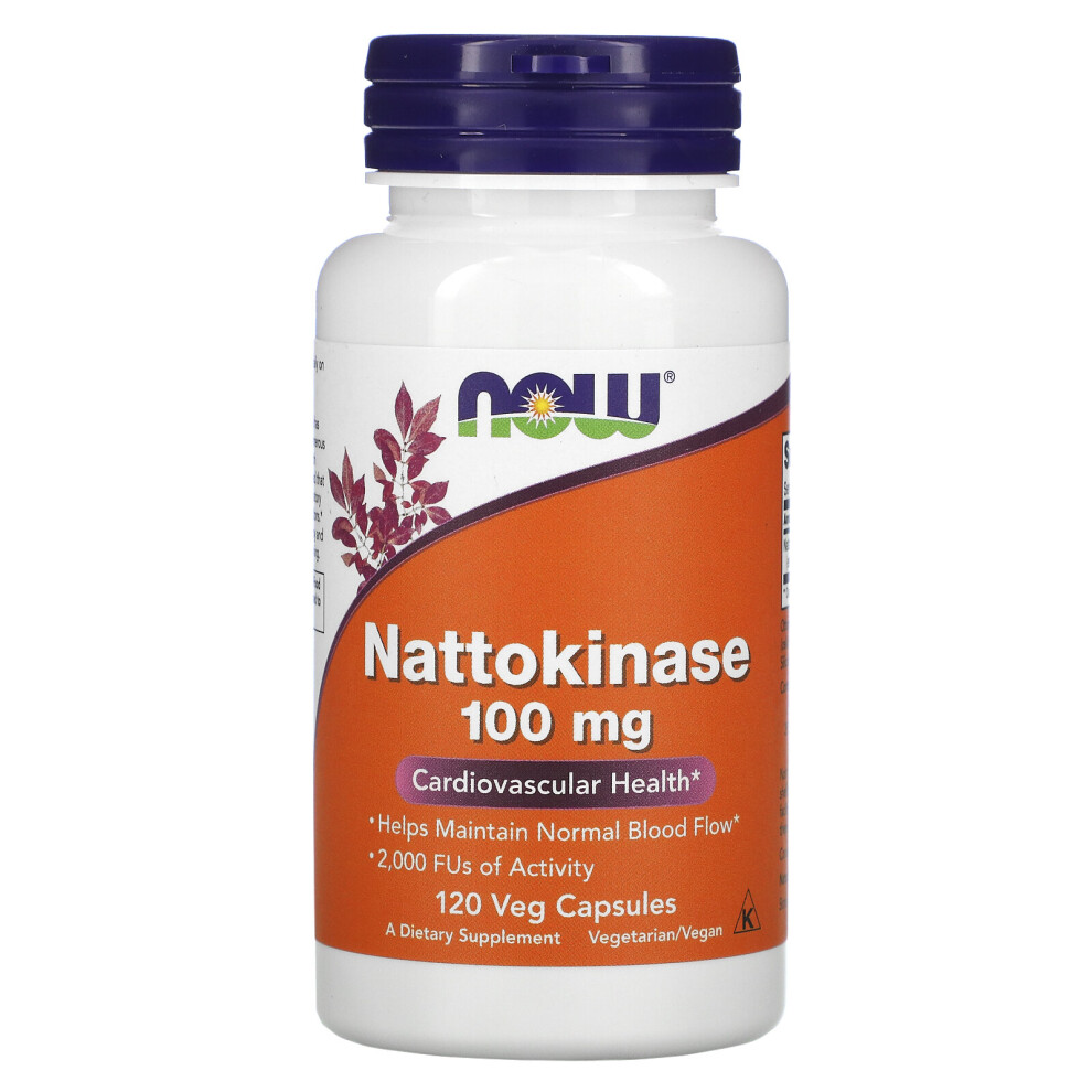 Now Foods , Nattokinase, 100 Mg, 120 Veg Capsules