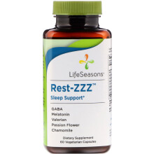 LifeSeasons, Ruhe-ZZZ, Schlafunterstützung, 60 Vegane Kapseln
