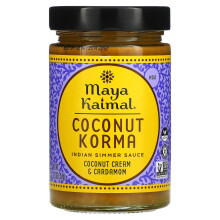 Maya Kaimal, Kokos-Korma, Indische Schmorsoße, Mild, Kokoscreme & Kardamom, 12,5 oz (354 g)