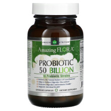 Amazing Nutrition, Amazing Flora, Probiotique, 50 Milliards, 60 Gélules Végétales