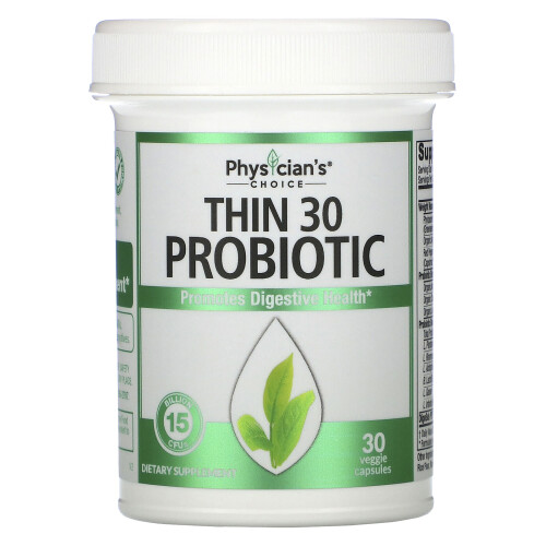 Physician's Choice, Thin 30 Probiotic, 15 Billion CFUs, 30 Veggie Capsules 2