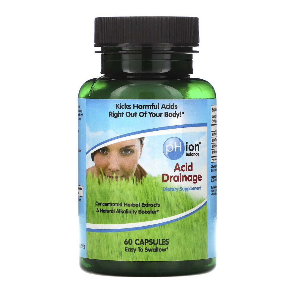 Photos - Vitamins & Minerals pHion Balance, Acid Drainage, 60 Capsules