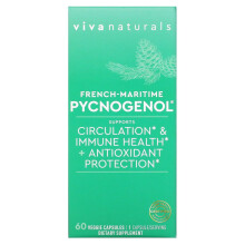 Viva Naturals, Pycnogénol Français-Maritime, 100 mg, 60 Capsules Végétales