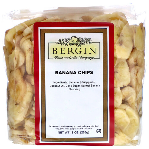 Bergin Fruit and Nut Company, Chips de Banane, 9 oz (255 g)