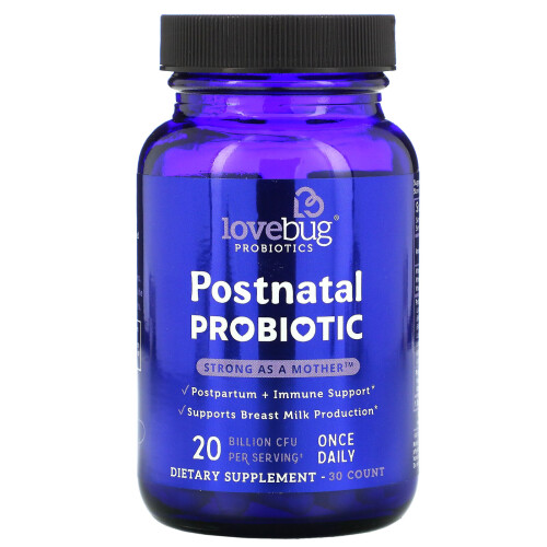 LoveBug Probiotics, Probiotique Postnatal, 20 Milliards d'UFC, 30 Comprimés 2