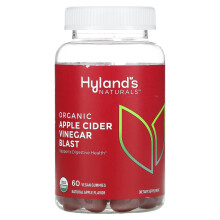 Hyland's, Organic Apple Cider Vinegar Blast Gummies, Natural Apple, 60 Vegan Gummies